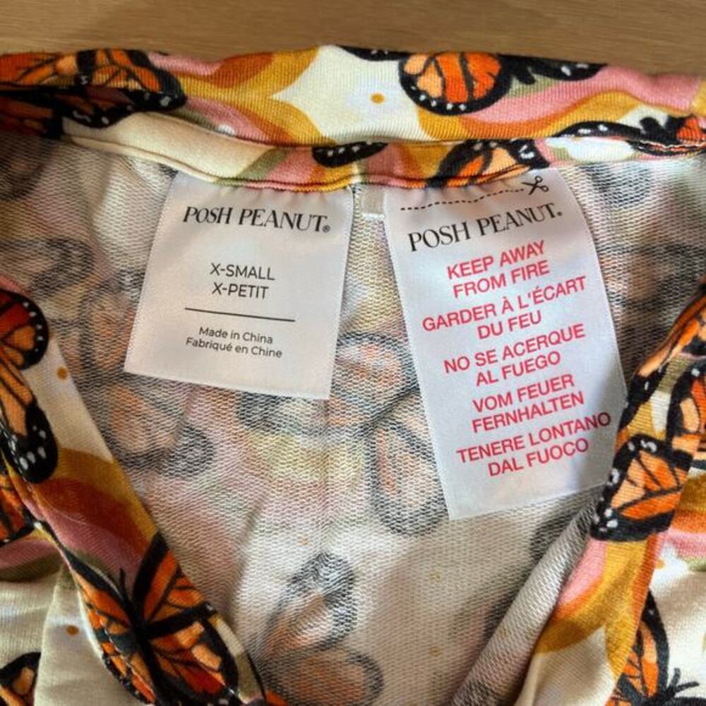 Posh Peanut - Bowie Butterflies - Women’s Bamboo Pajamas‎ - Size S - Picture 3 of 8